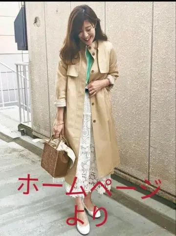 SHIPS 스탠드 카라 트렌치코트