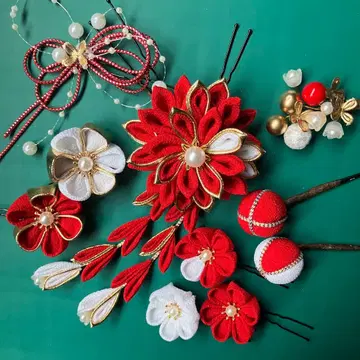 츠마미세이쿠 머리 장식 시치고산 성인식