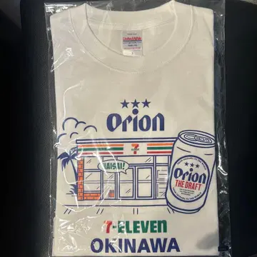 오키나와 세븐일레븐 한정판 오리온 맥주 콜라보 T셔츠 S 사이즈