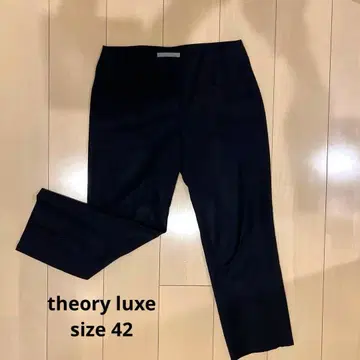 theory luxe 다크 네이비 슬랙스 앵클 팬츠