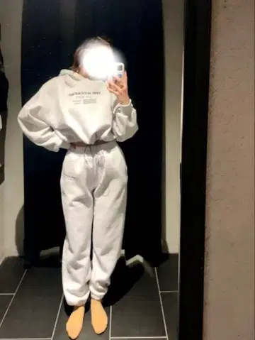 그레이 맨투맨 셋업 ANAP