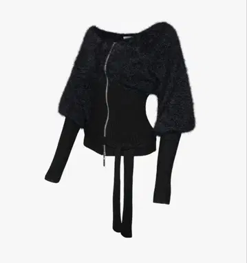 S contrast zip knit theredthread