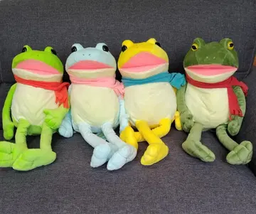 어수룩한 케로피욘 포근한 머플러 big 봉제 인형 4종 세트 개구리