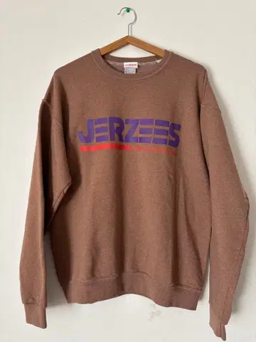 새상품 JERZEES / 저지 프린트 로고 트레이닝복/맨투맨 L