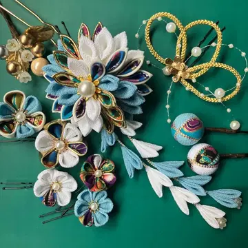 츠마미자이쿠 머리 장식 대 성인식 시치고산