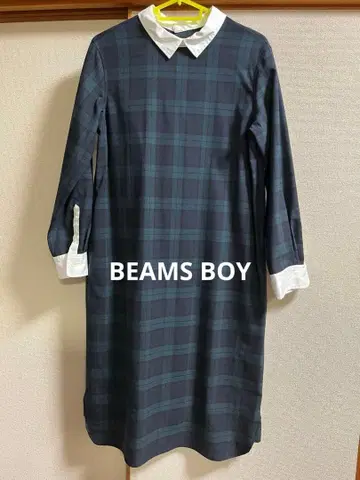 BEAMS BOY 블랙워치 원피스