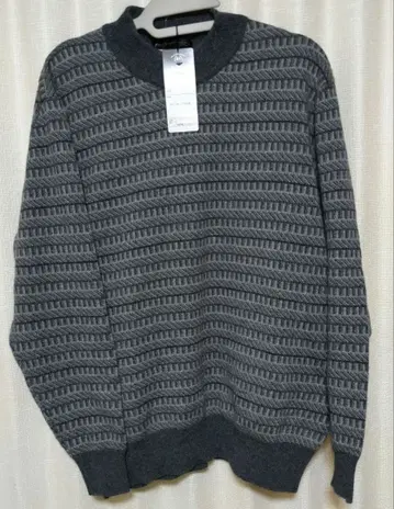 새상품 BOB GALET 캐시미어 100% 그레이 스웨터 M 둥근넥