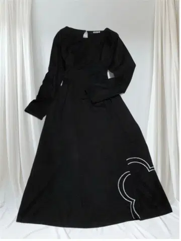 새상품급 마리콴트 MARY QUANT 블랙 롱 원피스 38