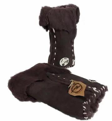 새상품 처분 Malibu Cowboy 스웨이드 무스탕 레그 워머 BR