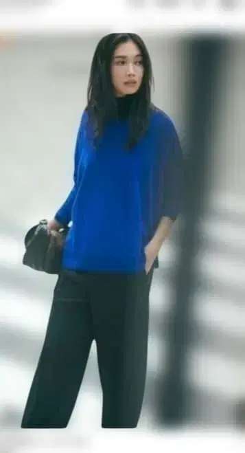 새상품급 택 포함 미사용 23구 우스 울 빅 실루엣 니트