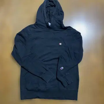 Champion 블랙 후드 부착 후드티 L 여성용