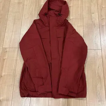 남성용 점퍼 빨간색 크림슨 L 앞 지퍼 자켓 아우터