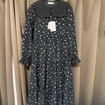 시마무라 아오키 미사코 미니 꽃무늬 원피스