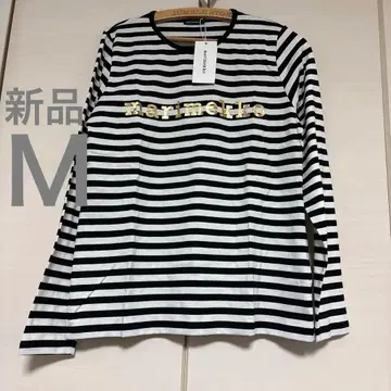 새상품 마리메꼬 MARI 타사라이타 보더 로고 M 티셔츠