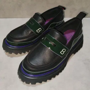 VEGE Tank mocha 바이컬러 로퍼 통굽 블랙 36