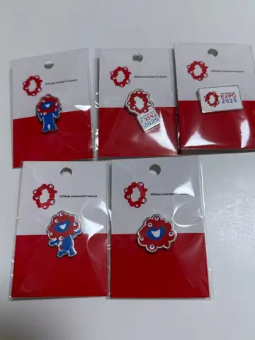 미야쿠미야쿠 간사이 만박 EXPO 2025 핀 배지 5개 세트