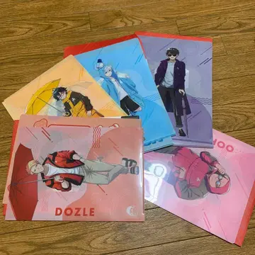 도즈루사 엔터테인먼트 복권 클리어 파일 전 5종 컴플리트 세트