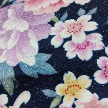 작가 작품 순수 실크 후리소데 조각 941