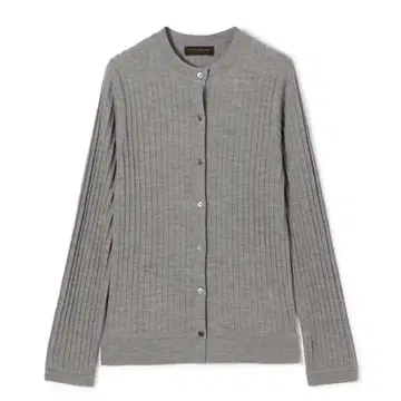 [ 새상품 ] TOMORROW LAND 캐시미어 실크 리브 크루넥 가디건