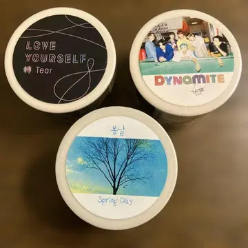 BTS 올 마스킹 테이프 3개 세트 마스터