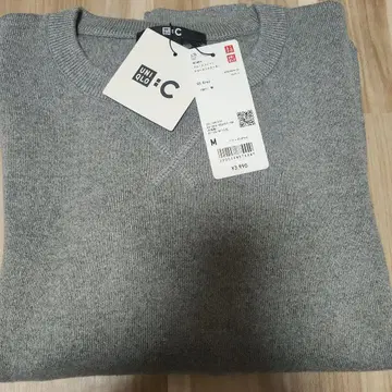 UNIQLO : C 유니클로 스무스 코튼 크루넥 스웨터 M 사이즈