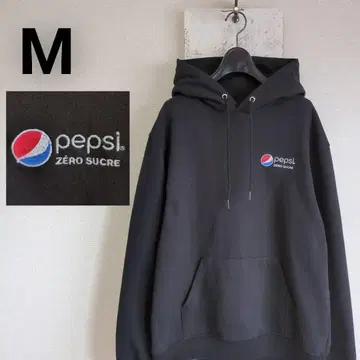 구제 챔피온 에코 후드 맨투맨 블랙 PEPSI 로고 자수 M