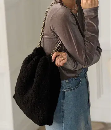 미사용 새상품 ZAKKA-BOX 자카박스 보아 체인 블랙