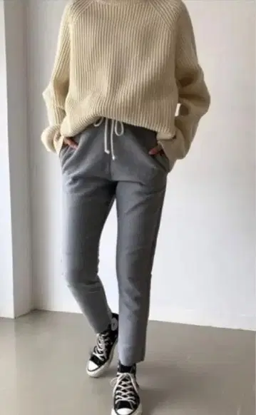 캐널진 속기모 크롭 팬츠