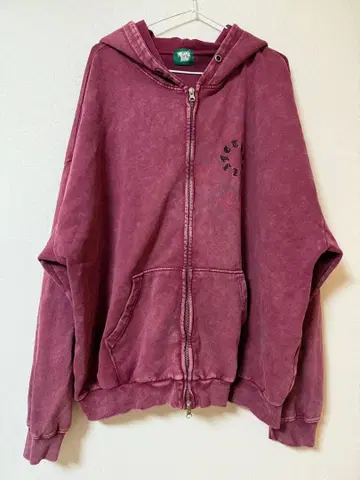 That's life 풀 집업 후드티 더츠라이프 버건디 빨간색 XL