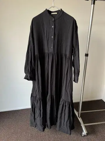 BLACK CRANE 긴팔 원피스 블랙