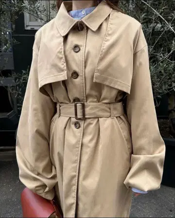 [ 새상품급 ] 3way 트렌치코트 오버 사이즈 베스트 봄 코트 롱 코트
