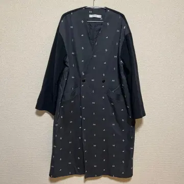 sneeuw 자수 롱 코트