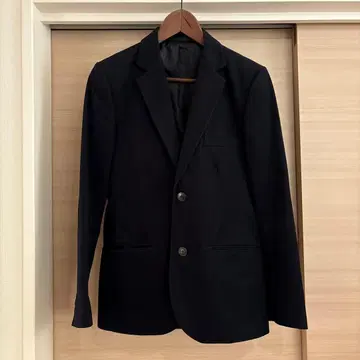 Agnes b homme 테일러드 자켓 블랙 코튼(두꺼운 원단)