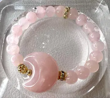 로즈쿼츠 핑크 진한 로즈쿼츠 달 팔찌