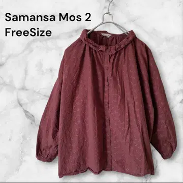 사만사 모스모스 오버 레이스 턱 블라우스 프릴 옷깃 SM2