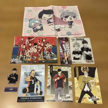 하이큐 타월 영화관 혜택 텐도 씰 엽서 미니 피규어 세트