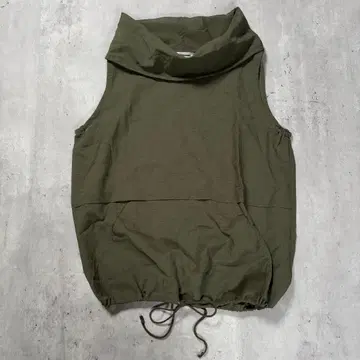 테크 계열 슬리브리스 시어 후드티