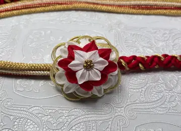 a-936 순수 실크 허리띠 후리소데 성인식 미즈히키 츠마미자이쿠