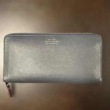 SMYTHSON 네이비 장지갑