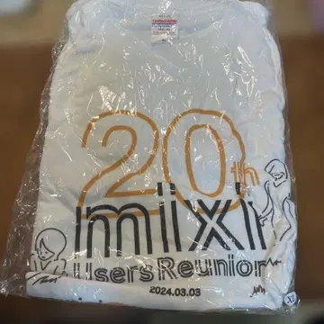 20th mixi Users Reunion T셔츠 XL 사이즈