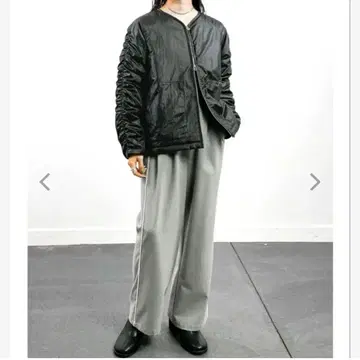 ENTO 충전솜 셔링 블루종 (블랙)