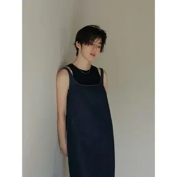 etre tokyo 와플 아메슬리 탱크 블랙