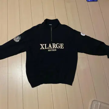 XLARGE 블랙 집업 맨투맨