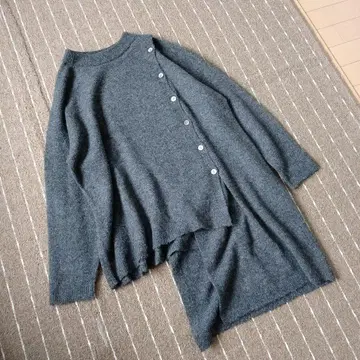 08Mab 울 혼방 변형 니트