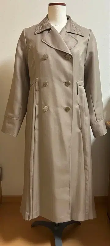 axesfemme 사이드 플리츠 롱 코트