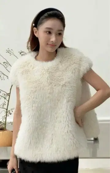 벌스데이 바쉬 백 리본 퍼 베스트 S 사이즈