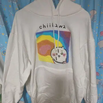 치이카와 화이트 후드티 M 사이즈