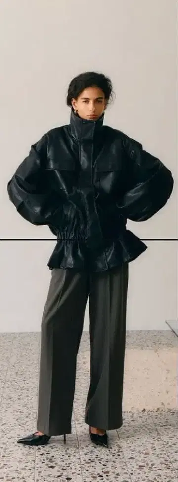 [ Henon. ] GATHERING OVER BLOUSON / 블랙