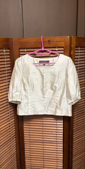 [ 미사용 새상품 ] BALLSEY 반팔 실크 볼레로