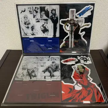 트라이건 명장면 아크릴 스탠드 2종 바슈라 니콜라스 울프우드